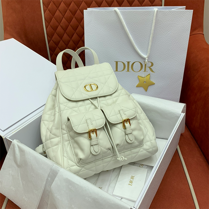 9a+ quality dior caro medium quilted backpack